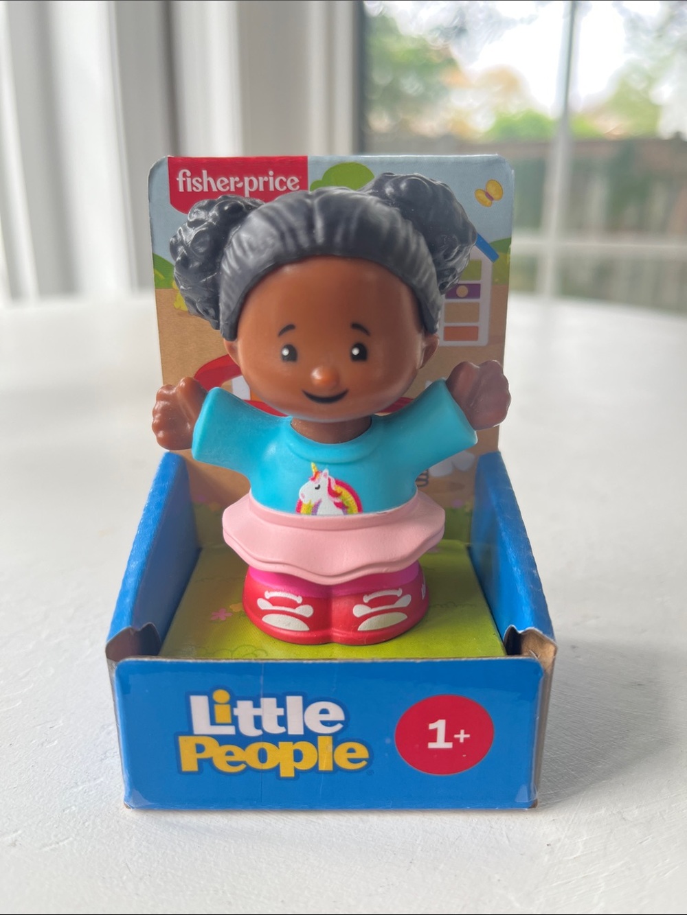 NIBFisher-Price Little People Tessa Figure in Blue Unicorn Top